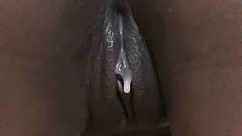 18+ Teen Ebony Gets A Big Cock From Behind And Cums Inside Her Vagina