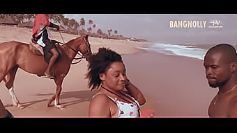 Ulkona Ryhmäseksiorgia Bangnolly African Kanssa - Full Hd