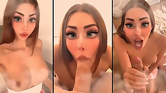 هنتاي منزلي يقدم اللسان والقذف في الفم من قبل مراهقة يابانية تبلغ من العمر 18 عامًا