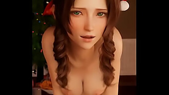 Aerith'In Büyük Poposu Ve Küçük Göğüsleri Cowgirl Pov'Da