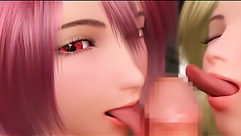 3d Anime Babe'S Threesome Adventure