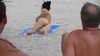 Outdoor Exhibitionist Gets Pounded On The Beach