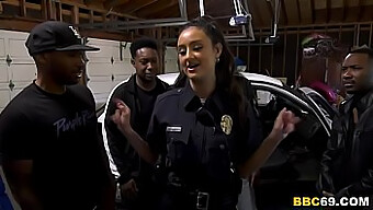 Big Black Cock Gets Deepthroated By Police Officer Eliza Ibarra