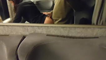 French Amateur Solveig Gets Anal Fucked On A Public Train