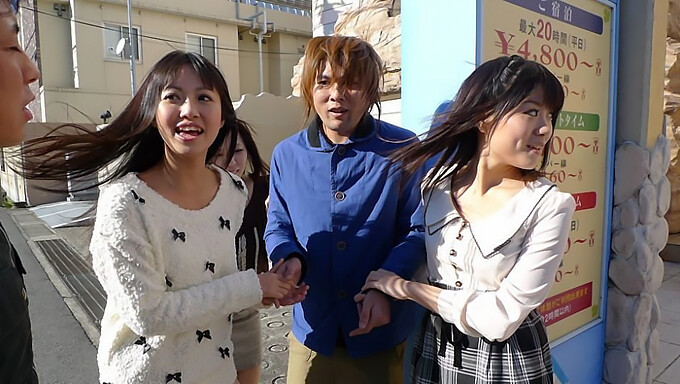 Japanese Girl, Kotomi Asakara, Enjoys A Threesome With Friends