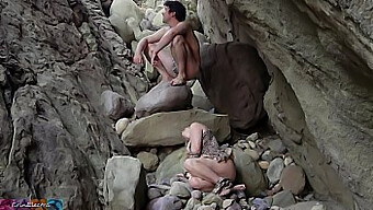 Cock Hungry Cave Woman Gets Her Holes Filled In Outdoor Anal Sex