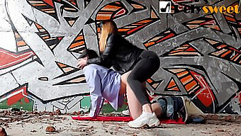 Teen (18+) Gets Fucked In An Abandoned Factory While Public Sex Is On