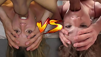 Frenesí Facial: Eveline Dellai Vs Sabrina Spice En Un Trío Casero