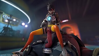 Tracer Și Roadhog Într-Un Videoclip Porno Gay Animat