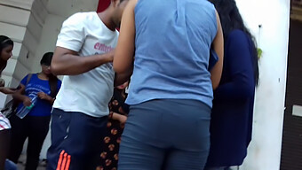 Indian Teen'S Tight Jeans Get A Tight Ass