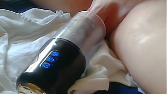 European Milf Gets Her Cum On With A Sex Toy And Handjob